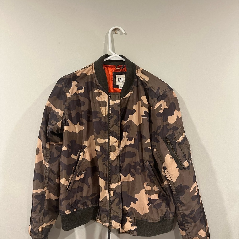 GAP Brown Bomber Jacket Lightweight Casual